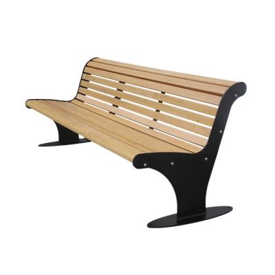 China Contemporary Customized Outdoor Modern Straight Bench Park Bench Long Bench Leisure Garden Chair Movable Seating for sale