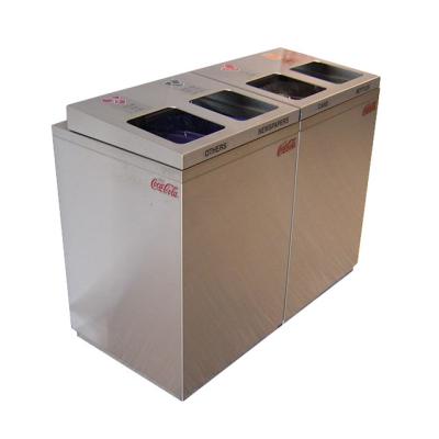 China Viable Metal Waste Sorting Containers Recycling Separation Bins Classification Bin for sale