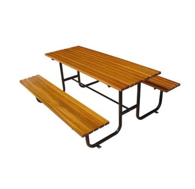 China Modern Outdoor Wooden Table Dining Table Chairs Picnic Table Set for sale