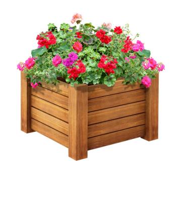 China Arlau Modern Decorative Flower Pot, Outdoor Garden Planter, Wooden Planter Stand for sale