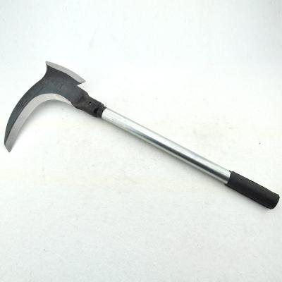 China Double Edged Steel Harvesting Sickle 40cm Antislip Long Handled Brush Hook ODM for sale