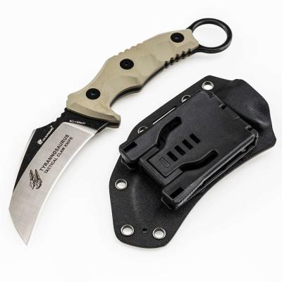 China Polished Tyrannosaurus Rex Survival Knife Toughness 8.8 Inch Survival Knife for sale