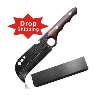 China 58HRC Wooden Handle Machete LFGB Carbon Steel for sale