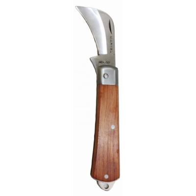 China High Carbon Steel Harvesting Sickle Shaped Folding Sickle Knife Heat Treatment for sale