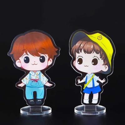 China Eco-friendly Material No Minimum Promotion Gifts Fashion Cartoon Design Anime Colorful Printing Anime Standee Acrylic Custom for sale