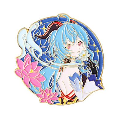 China Europe Manufacturer No Minimum Metal Open Brooch Fashion Badge Cartoon Lapel Enamel Pins for sale