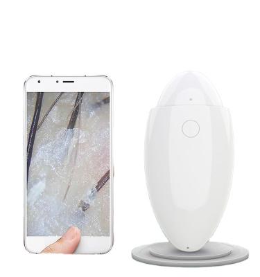 China Detect white UV light wifi intelligent smart wireless portable hair follicle scalp analyzer and skin moisture AI beauty home care for sale