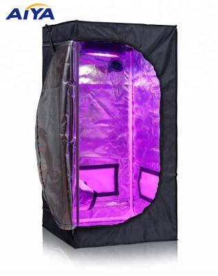 China Growshop Easily Assembled Silver 80*80*160cm Reflective Thick Mylar Fabric Full Grow Tent Kit Indoor Led Grow Tent for sale