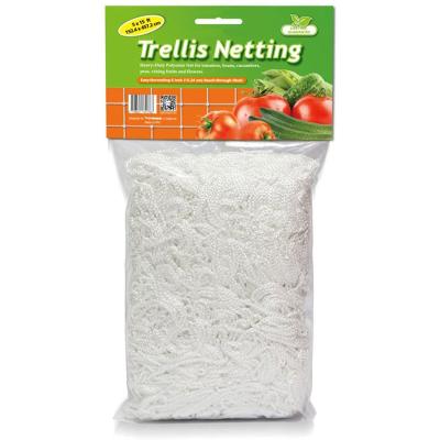 China Easily Assembled Heavy Duty Polyester Factory Trellis Netting 5 x 15ft 1 Pack for sale