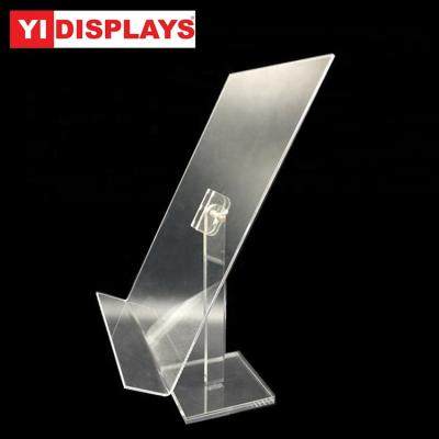 China A4 Acrylic Advertising T-shirt Clothes Acrylic Plexiglass Display Stand Holder Stand Display for sale