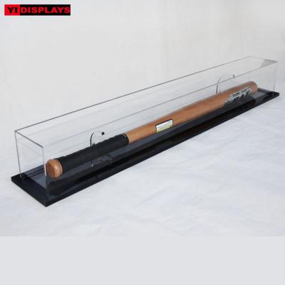 China Custom LOGO BLOCK baseball bat display display stand acrylic baseball bat display stand for sale