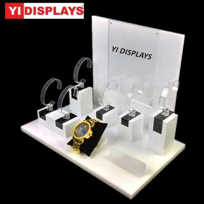 China Acrylic Watch Stand Retail Store Apple Smart Watch Show C Ring For Watch Stand for sale