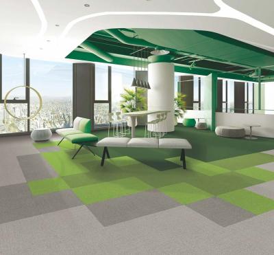 China Non-Slip PVC Backing Nylon Carpet Tiles For Commercial Office Carpet Tiles 50x50 Commercial Office Carpet Tiles For Commercial Office for sale