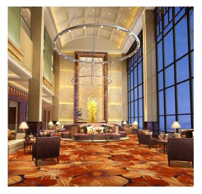 China Polyester Non-slip Carpet Hotel Carpet High End Wall To Wall Luxury Hotel Lobby Carpet Printed High End Hotel for sale