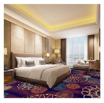 China Non-slip Machine Banquet Hall Carpet Hotel Carpet Nylon Tufted Five Star Printed Lobby Wall To Wall Hotel Room Carpet for sale