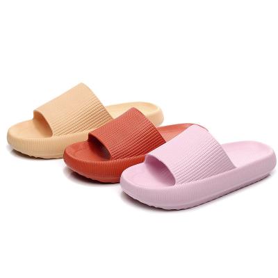 China Cushioning New Thick Soled Slippers For Women Indoor And Outdoor Summer Home Bathroom Bath Anti Slip For Couples Sandals For Men for sale