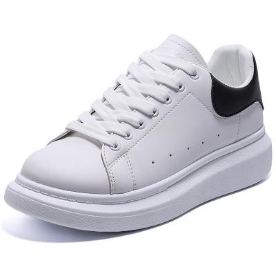 China Cushioning New Height Increasing Insole Couple Sneakers Men's Casual White Shoes Autumn Low-Top Shoes for sale