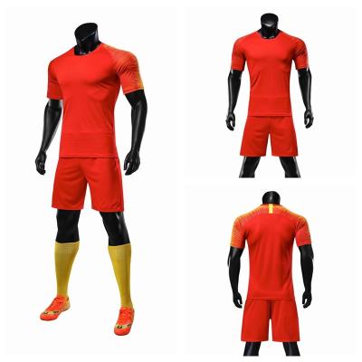 China Professional New Men Kids  China Dragon Red/Black Sports Running Football Shirts Sets for sale