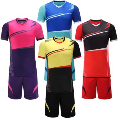 China Men's Professional Soccer Jerseys Men Blank Football Jersey  Training Soccer Sets Adult Running Uniforms for sale