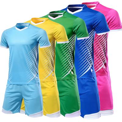 China Adult Soccer Jerseys Sports Kit Good Quality Mens Football Jerseys Football Training Uniforms Tracksuit Soccer Jerseys Customize for sale