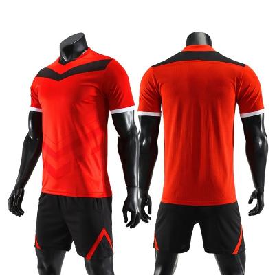 China Breathable Quick Dry Boys Men Football Jerseys Uniforms Blank Jerseys Set for sale