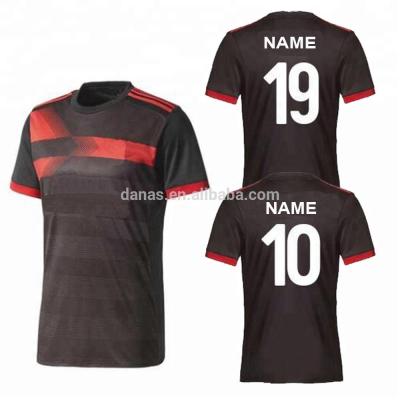 Chine L'uniforme fait sur commande du football de nom et de nombre de sublimation de débardeur en gros du football pour Milan évente à vendre