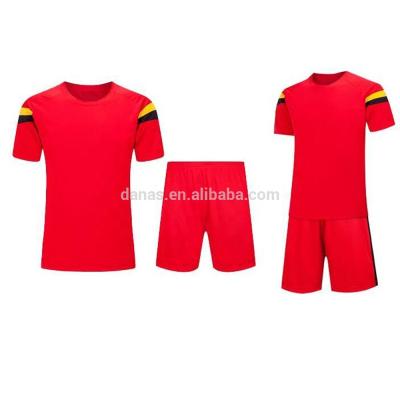 China Youth and Adults Short Sleeve Soccer Uniform Sets Grade Thai for sale