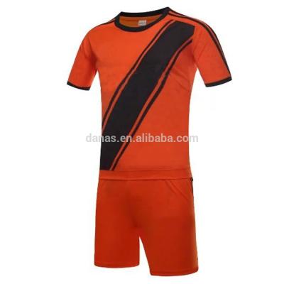 Chine Débardeur de football en gros de rivière de sublimation dans la chemise orange de futbol de plat courant à vendre