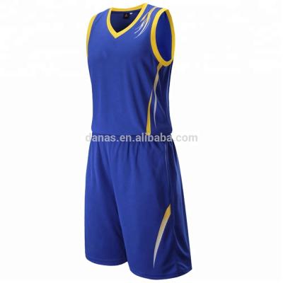 China New style design good quality quick dry mesh basketball jersey for sale