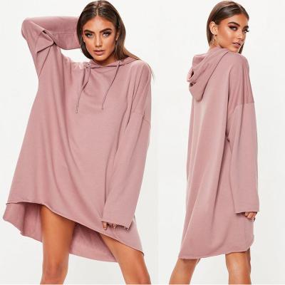 China Custom Rose Oversized Hoodie Printing Sweater Dress for sale