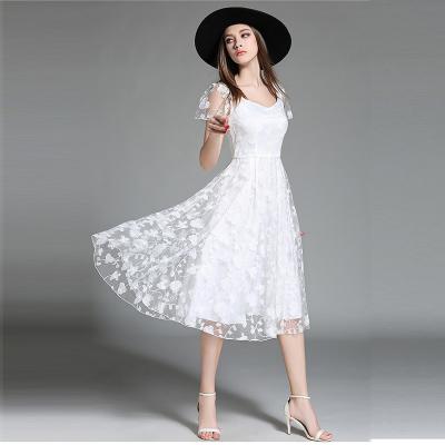 China 2016 short sleeve lace casual dress latest wedding dresses for sale