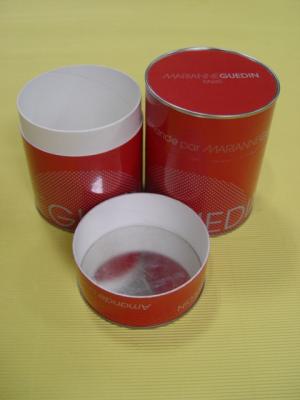 China Recycled Food Grade Red Paper Tube Containers for Tea, Candy, Food Powder Packaging for sale