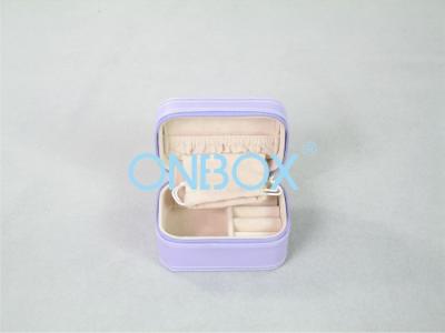 China Cardboard small zipper box , jewelry travel box for Lady ring or earring collection for sale