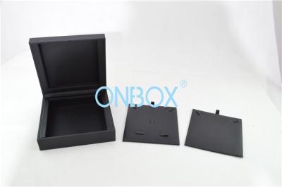 China Personalized Luxury Jewelry Packaging Boxes Two Insert Pads For Jewelry Set for sale