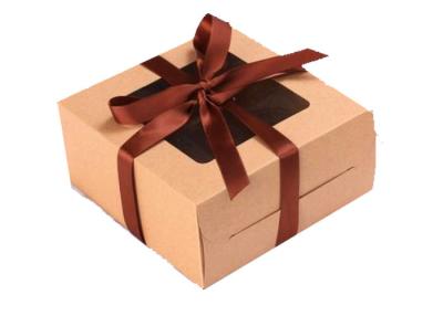 China Eco-friendly Kraft Paper / Paper Packaging Boxes for Cake package for sale