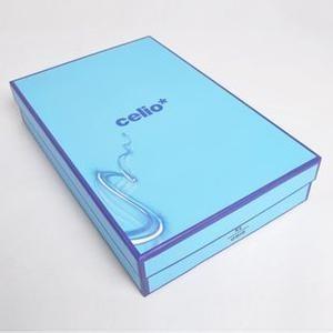 China Sky Blue Custom T - Shirt Packaging Boxes , Small Decorating Gift Boxes for sale