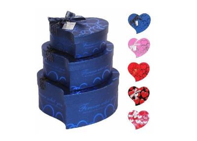 China 100% Recyclable  Recycled Cardboard Gift Boxes , Customized Heart Shape Gift Box for sale