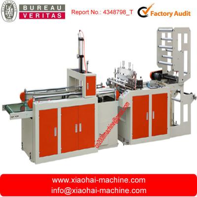 China PE Film Biodegradable T - shirt Carry Plastic Bag Making Machine Single Line for sale