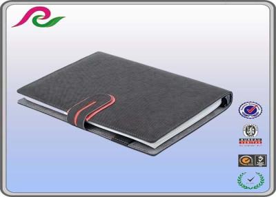 China Hardcover types of business velcro closure spiral notebook with card files for sale