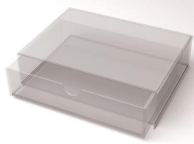 China Clear Acrylic Makeup Storage Box Acrylic Products / Plastic Storage Boxes for sale