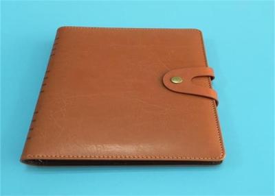 China Geniune Leather Bound Notebook Printing With Single Color Inner Page for sale