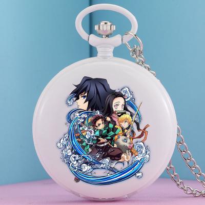 China Fashion Colorful Pocket Watch With Custom Design Japanese Anime Theme Pocket Watch With Customizable Picture for sale