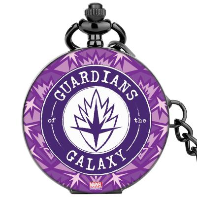 China Movie Watch Marvel Pendant Watch The Watchmen Logo Customized Printing Cosplay Clock Vintage Quartz Chain Pocket Watch Pendant For Women Men for sale