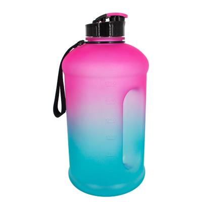 China Eco-friendly Plastic Custom Logo Stocked 3.78Liters Large Capacity PETG BPA Free For Fitness Bottles One Gallon Water Bottle for sale