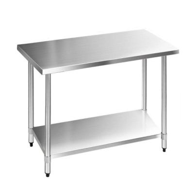 China 1.0~1.5mm WT-2448 24x48 Inches Folding Restaurant Equipment Stainless Steel Work Table for sale