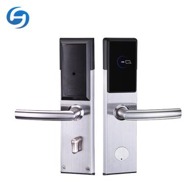 China Office Huiyou 304 Stainless Steel Hotel E300 Smart Lock System Touch Card Entry for sale