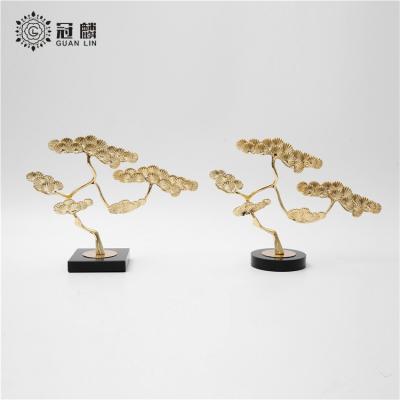 China Creative Reusable Metal Pine Ornaments Supply Items Living Room Porch Home Decoration for sale