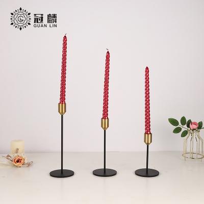 China Wholesale Reusable High Quality Iron Candlestick Decoration Metal Candle Holder Candle Holder Set for sale