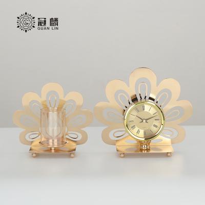 China Factory direct sales candlelight mental romantic home accessories decoration unique candle holders synchronize set for sale