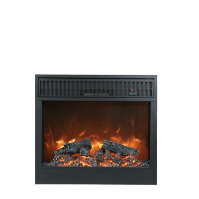 China 1500w Square Electric Fireplace Artificial Flame With Remote Control And Display for sale